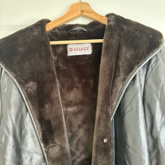 Nuage Brown Faux Leather / Fur Jacket - Picture 2 of 9